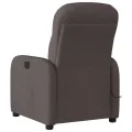 Fauteuil de massage inclinable Marron foncé Tissu