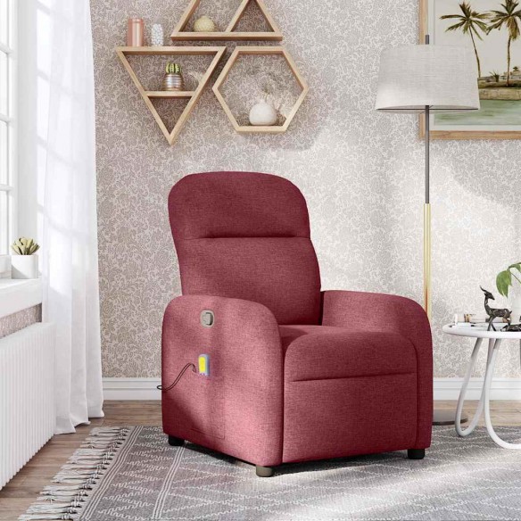 Fauteuil de massage inclinable Rouge bordeaux Tissu