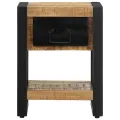 Tables de chevet 2 pcs bois de manguier massif brut