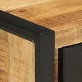 Tables de chevet 2 pcs bois de manguier massif brut
