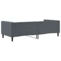 Lit de repos sans matelas gris foncé 90x200 cm velours
