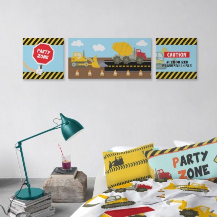 Leinwand HappyFriday Mr fox Machinery Bunt 27 x 27 cm 2