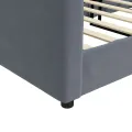 Lit de repos gris foncé 80x200 cm velours