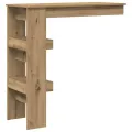 Table de bar murale chêne artisanal bois d'ingénierie