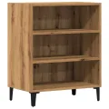 Buffet chêne artisanal 57x35x75 cm bois d'ingénierie