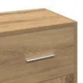 Buffet chêne artisanal 91x28x75 cm bois d'ingénierie