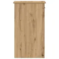 Support de tour d'ordinateur tiroir chêne artisanal 35x45x77 cm