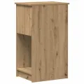 Support de tour d'ordinateur tiroir chêne artisanal 35x45x77 cm