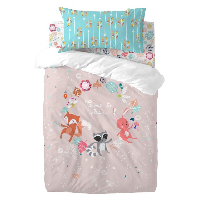 Set di copripiumino HappyFriday Moshi Moshi Fantasy Multicolore Culla