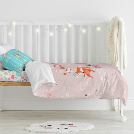 Parure de couette HappyFriday Moshi Moshi Fantasy Multicouleur Lit de