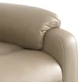 Fauteuil inclinable de massage électrique cappuccino similicuir