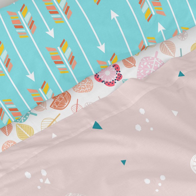 Bettwäsche-Set HappyFriday Moshi Moshi Fantasy Bunt Einzelmatratze 2