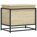 Boîte de rangement avec couvercle chêne sonoma bois ingénierie