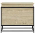 Boîte de rangement avec couvercle chêne sonoma bois ingénierie