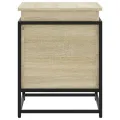 Boîte de rangement avec couvercle chêne sonoma bois ingénierie
