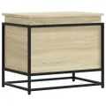 Boîte de rangement avec couvercle chêne sonoma bois ingénierie