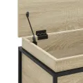 Boîte de rangement avec couvercle chêne sonoma bois ingénierie