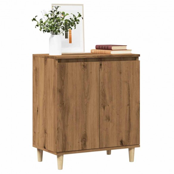 Buffet chêne artisanal 60x35x70 cm bois d'ingénierie