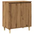 Buffet chêne artisanal 60x35x70 cm bois d'ingénierie