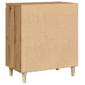 Buffet chêne artisanal 60x35x70 cm bois d'ingénierie