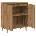 Buffet chêne artisanal 60x35x70 cm bois d'ingénierie