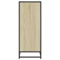 Armoire à chaussures chêne sonoma bois d'ingénierie et métal