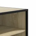 Armoire à chaussures chêne sonoma bois d'ingénierie et métal