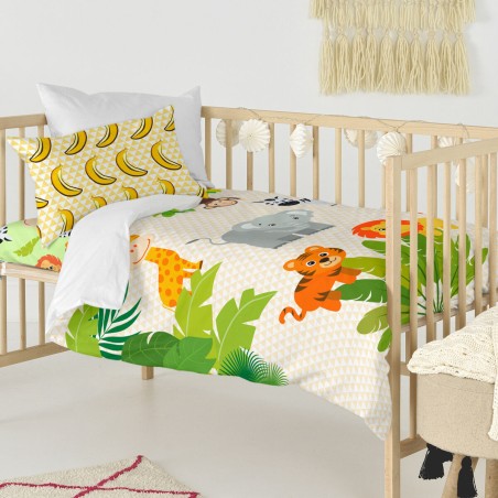 Dekbedovertrek set HappyFriday Mr Fox Wild Multicolour Wieg voor baby'