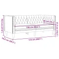 Ensemble de canapé Chesterfield 3 pcs crème similicuir