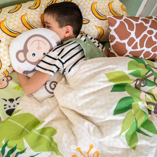 Juego de funda nórdica HappyFriday Mr Fox Wild Multicolor Cama de 80/