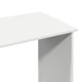 Bureau blanc 102x50x75 cm bois d'ingénierie