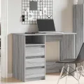 Bureau sonoma gris 102x50x75 cm bois d'ingénierie