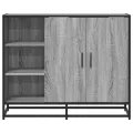 Buffet sonoma gris 92x35x76 cm bois d'ingénierie