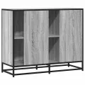 Buffet sonoma gris 92x35x76 cm bois d'ingénierie
