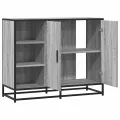 Buffet sonoma gris 92x35x76 cm bois d'ingénierie