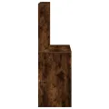 Bureau avec étagères chêne fumé 100x45x140 cm bois d'ingénierie