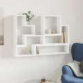 Étagère murale blanc 96x12x64 cm bois d’ingénierie