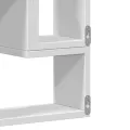 Étagère murale blanc 96x12x64 cm bois d’ingénierie