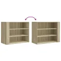 Armoire murale chêne sonoma 75x35x60 cm bois d'ingénierie