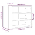 Armoire murale chêne sonoma 75x35x60 cm bois d'ingénierie