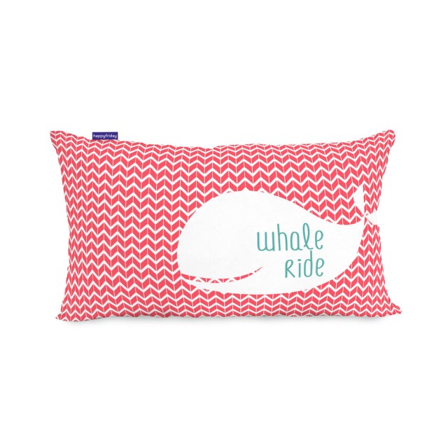Housse de coussin HappyFriday Moshi Moshi Whale Multicouleur 50 x 30 c