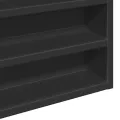 Armoire à vitrine noir 100x8,5x50 cm bois d'ingénierie