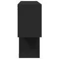 Étagère murale noir 100x20x53 cm bois d'ingénierie