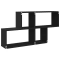 Étagère murale noir 100x20x53 cm bois d'ingénierie
