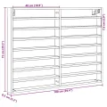 Armoire à vitrine gris béton 100x8,5x75 cm bois d’ingénierie