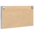 Armoire à vitrine gris béton 100x8,5x58 cm bois d'ingénierie
