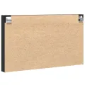 Armoire à vitrine noir 100x8,5x58 cm bois d'ingénierie
