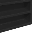 Armoire à vitrine noir 100x8,5x58 cm bois d'ingénierie