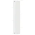 Étagère d'angle murale blanc 36,5x36,5x140 cm bois d'ingénierie