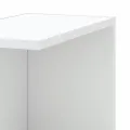 Étagère d'angle murale blanc 36,5x36,5x140 cm bois d'ingénierie